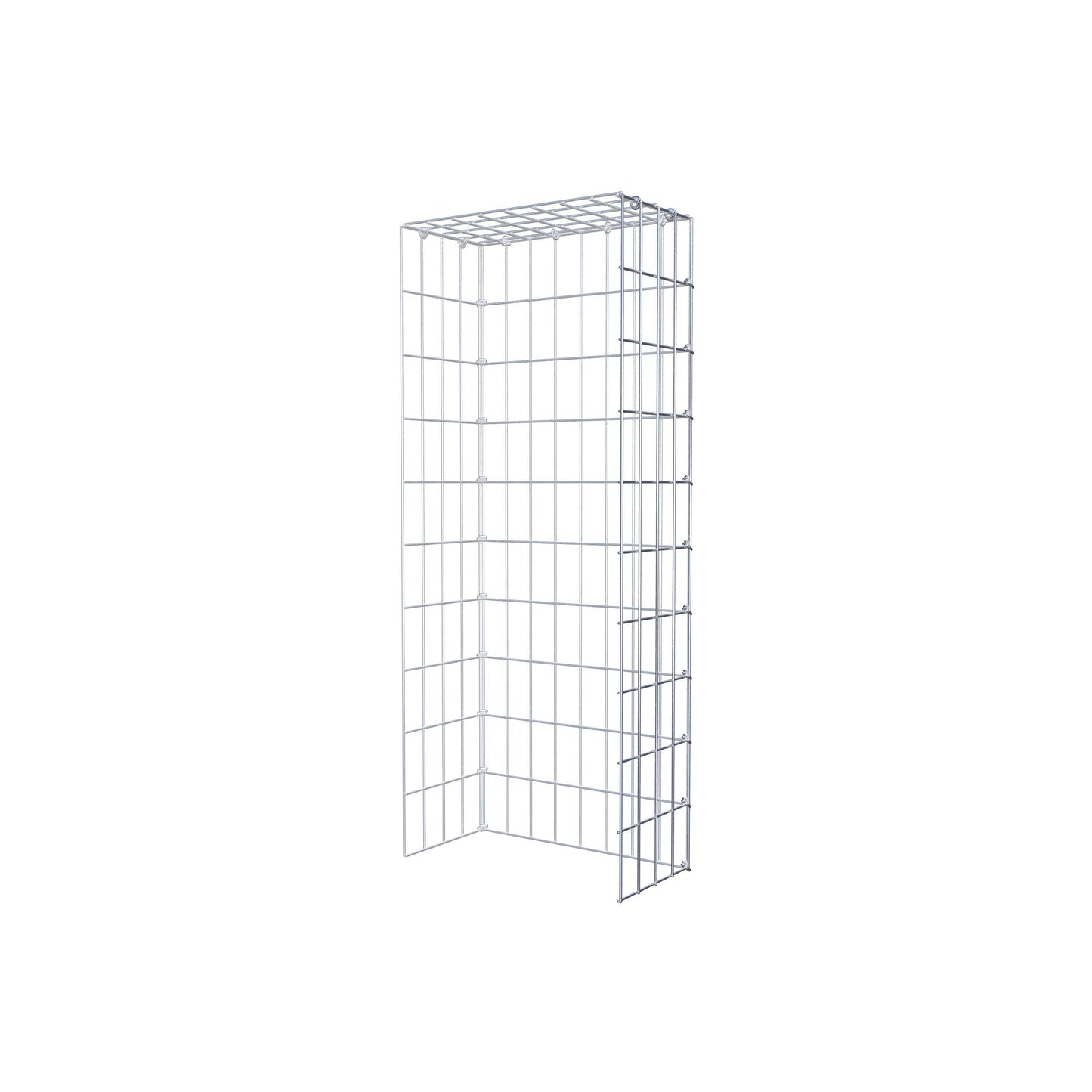 Gabião Tipo 4 100 cm x 20 cm x 40 cm (C x A x P), malhagem 5 cm x 10 cm, anel C