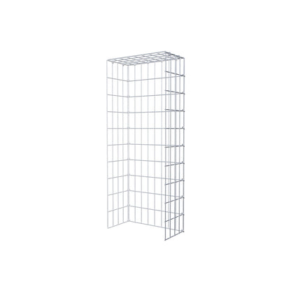 Gabião Tipo 4 100 cm x 20 cm x 40 cm (C x A x P), malhagem 5 cm x 10 cm, anel C
