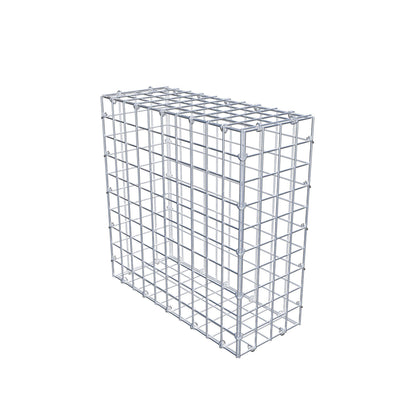Gabion 50 cm x 50 cm x 20 cm (L x H x D), maskestørrelse 5 cm x 5 cm, C-ring