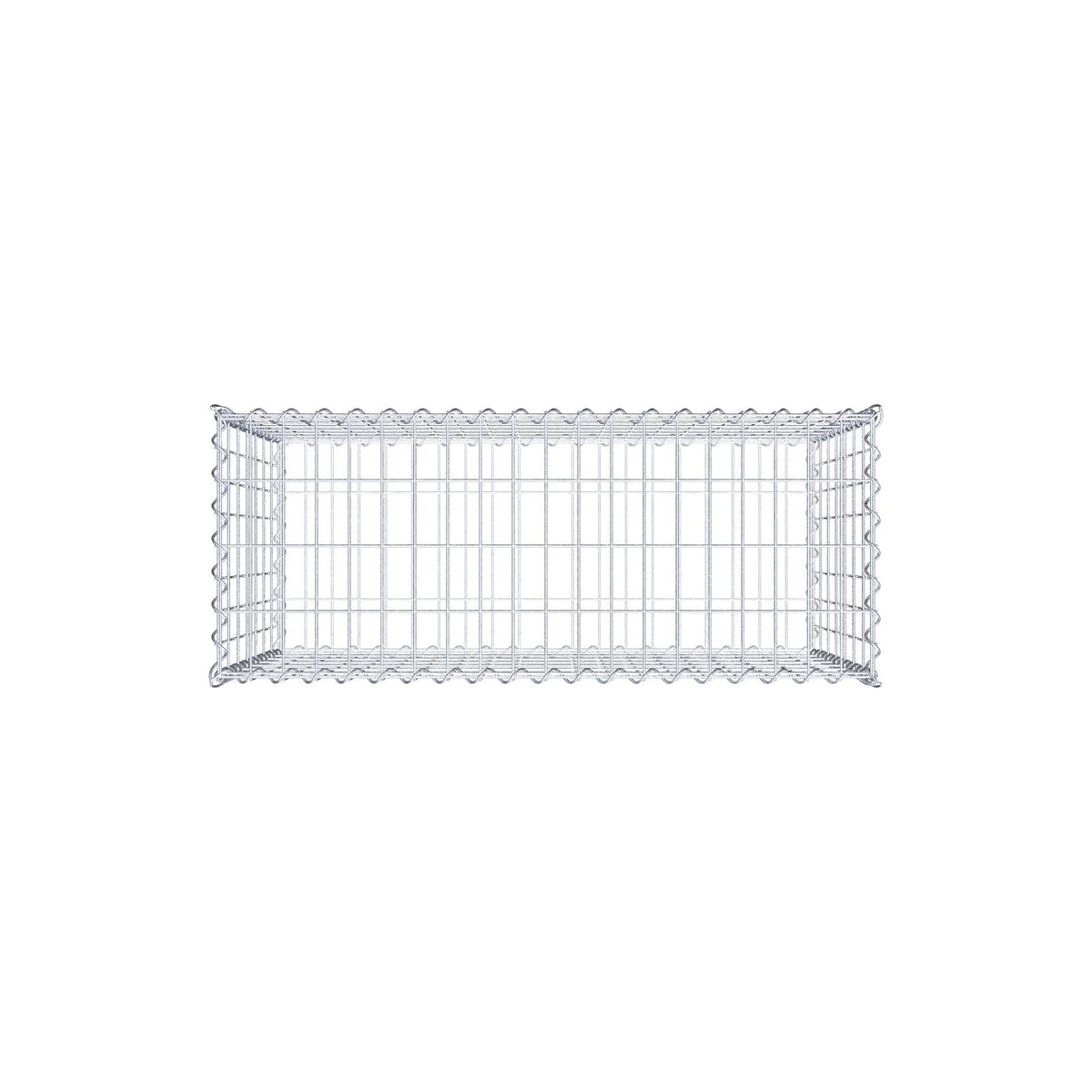Gabion 100 cm x 70 cm x 40 cm (L x H x P), mailles 5 cm x 10 cm, spirale