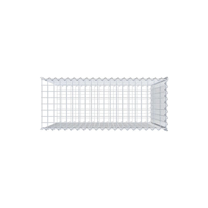 Gabion rapporté type 2 100 cm x 100 cm x 40 cm (L x H x P), mailles 5 cm x 5 cm, spirale