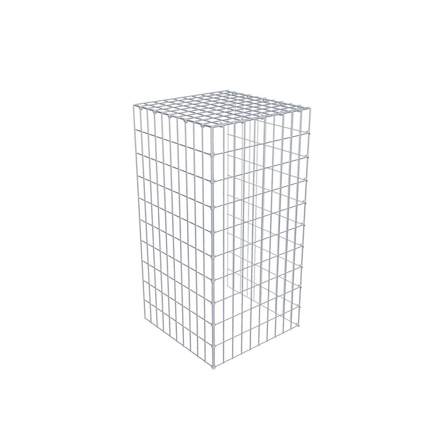 Gabião tipo 4 100 cm x 50 cm x 50 cm (C x A x P), malhagem 5 cm x 10 cm, anel C
