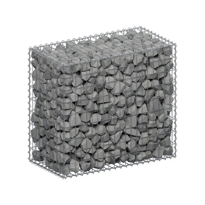 Gabion 100 cm x 90 cm x 50 cm (L x H x D), maskestørrelse 5 cm x 10 cm, spiral