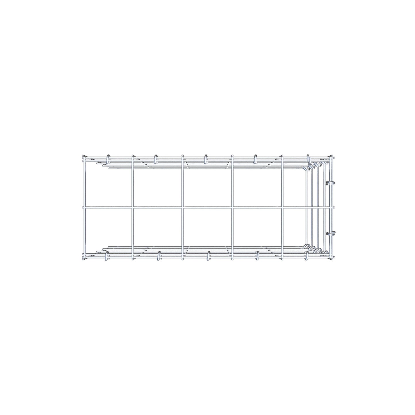 Pile aggiuntivo tipo 4 50 cm x 40 cm x 20 cm (L x H x P), maglia 10 cm x 10 cm, anello a C