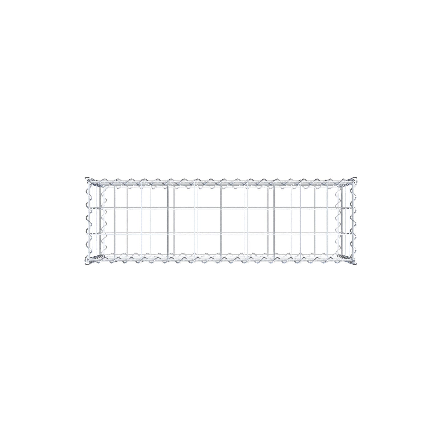 Gavión 100 cm x 40 cm x 30 cm (largo x alto x fondo), malla 10 cm x 10 cm, en espiral