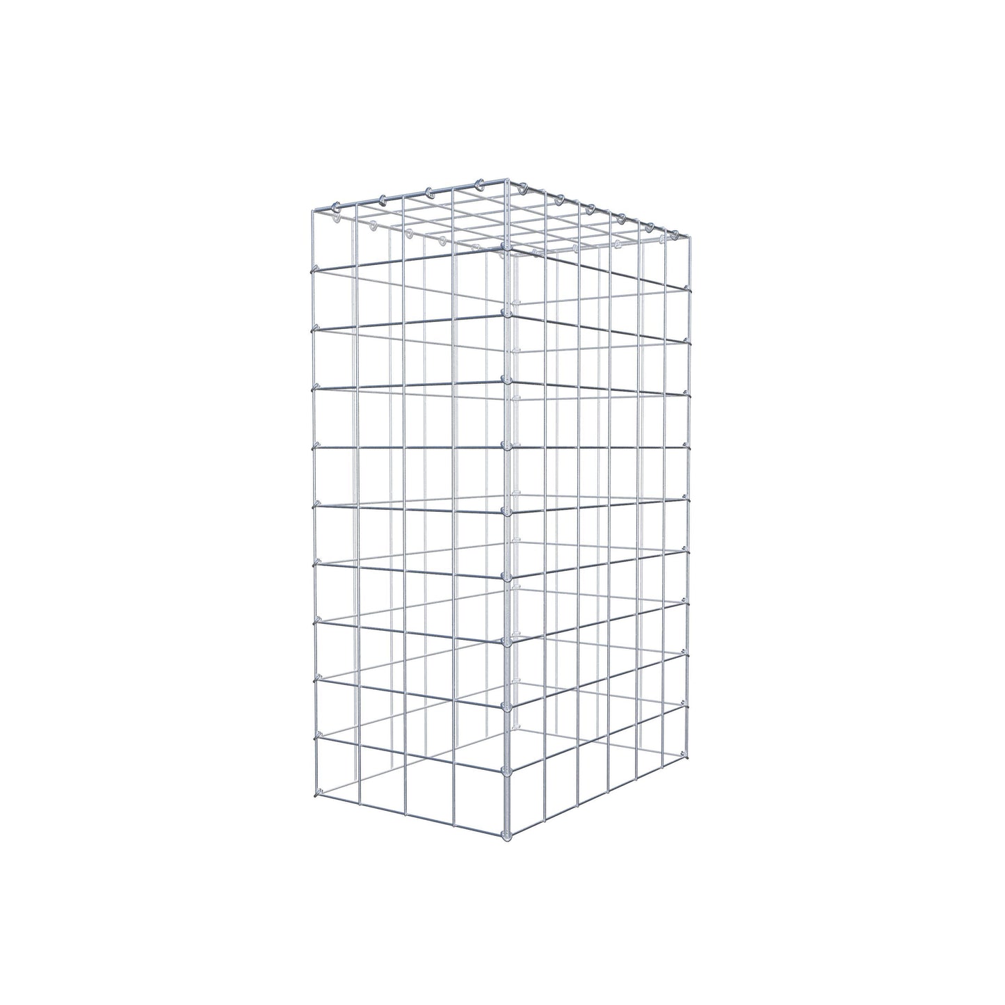 Gabião Tipo 3 100 cm x 60 cm x 40 cm (C x A x P), malhagem 10 cm x 10 cm, anel C