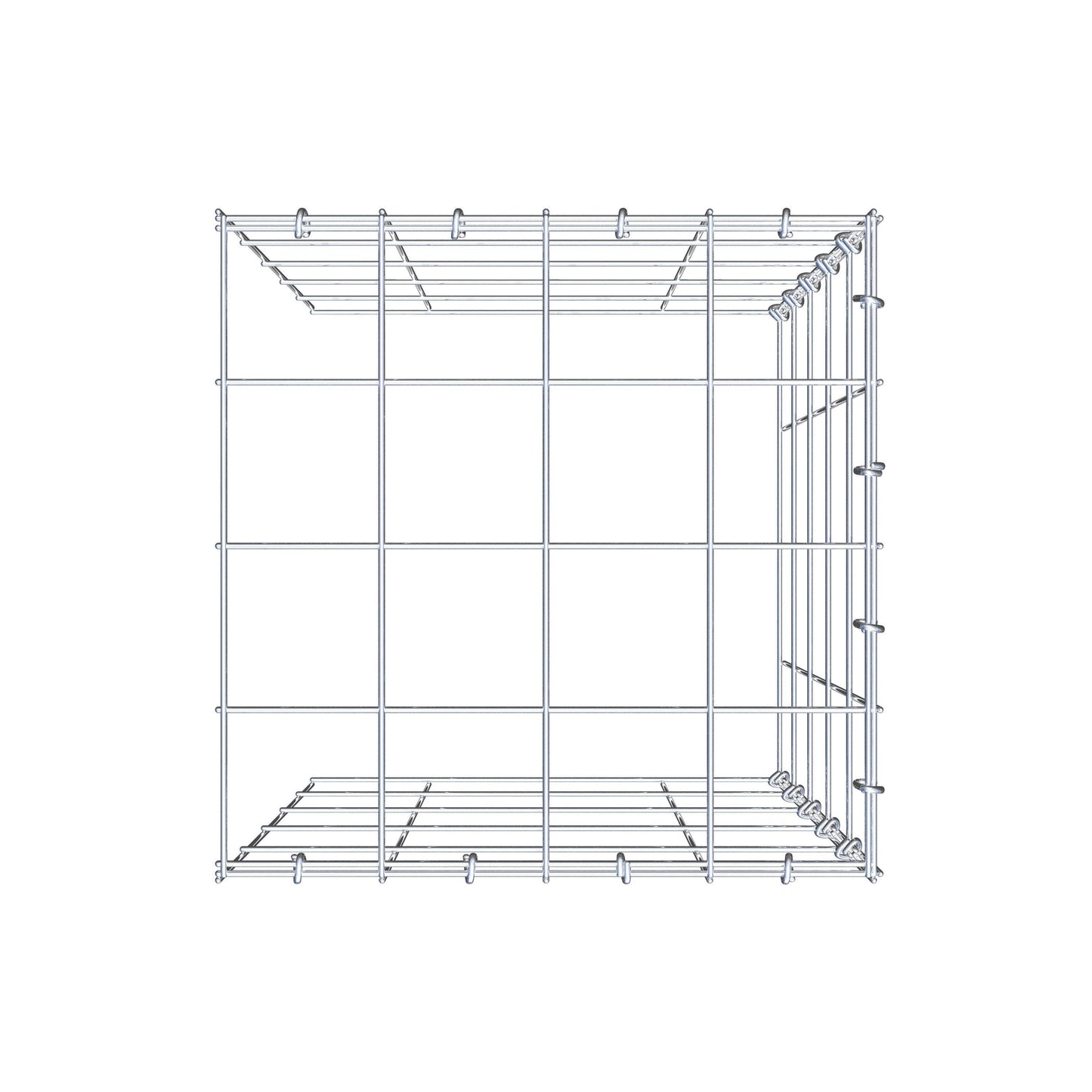 Fourche rapportée type 4 50 cm x 40 cm x 40 cm (L x H x P), mailles 10 cm x 10 cm, anneau C