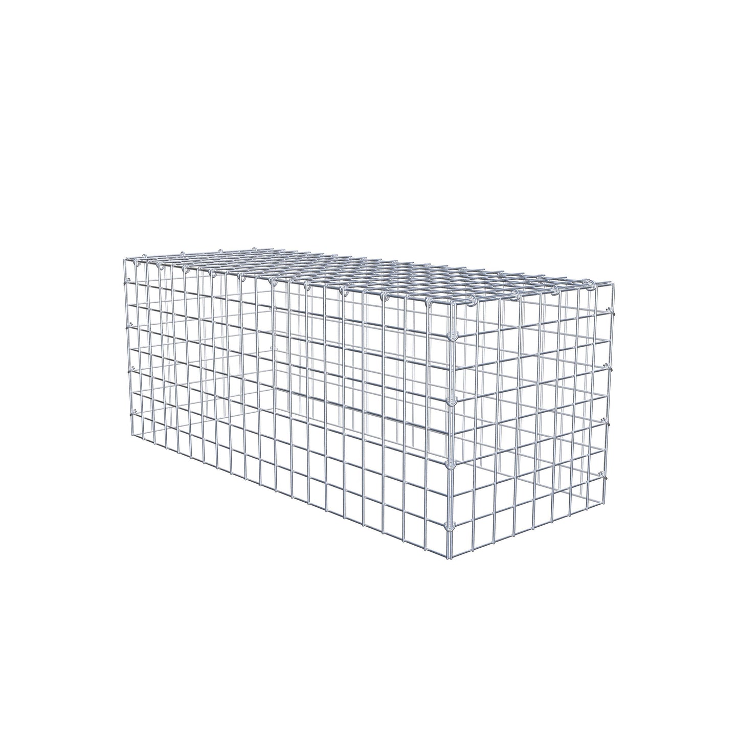 Anbaugabione Typ 3 100 cm x 40 cm x 40 cm (L x H x T), Maschenweite 5 cm x 5 cm, C-Ring