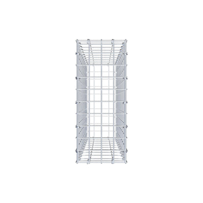 Gabion 100 cm x 20 cm x 50 cm (L x H x D), maskestørrelse 5 cm x 10 cm, C-ring