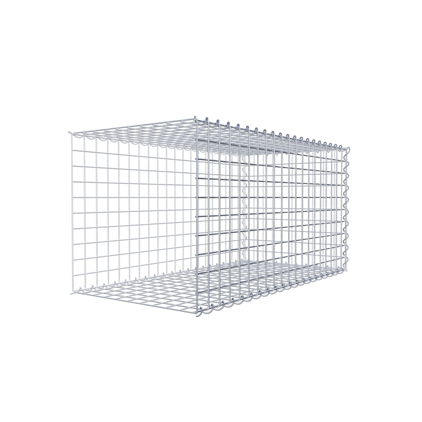 Gabbione aggiuntivo tipo 2 100 cm x 50 cm x 50 cm (L x A x P), dimensione maglia 5 cm x 5 cm, a spirale