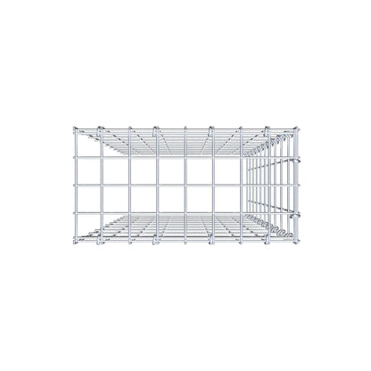 Gabião Tipo 4 100 cm x 40 cm x 20 cm (C x A x P), malhagem 5 cm x 10 cm, anel C