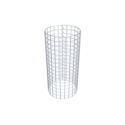 Colonna gabbionata rotonda 37 cm di diametro, 80 cm di altezza, maglia 5 cm x 5 cm