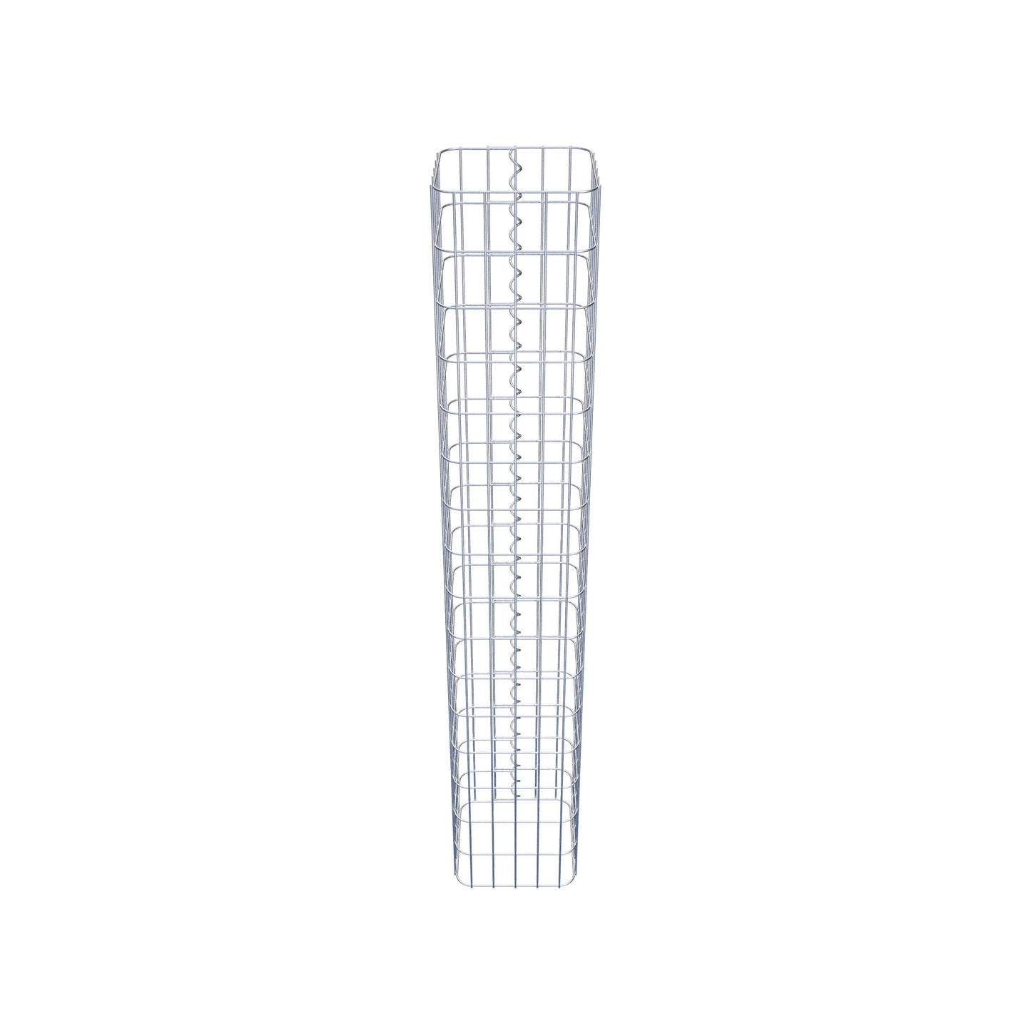 Gabionsøjle firkantet 27 cm x 27 cm, 160 cm højde, MW 5 cm x 10 cm