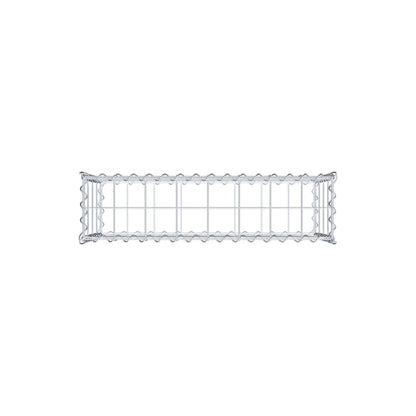 Gabbione 80 cm x 40 cm x 20 cm (L x H x P), maglia 10 cm x 10 cm, spirale