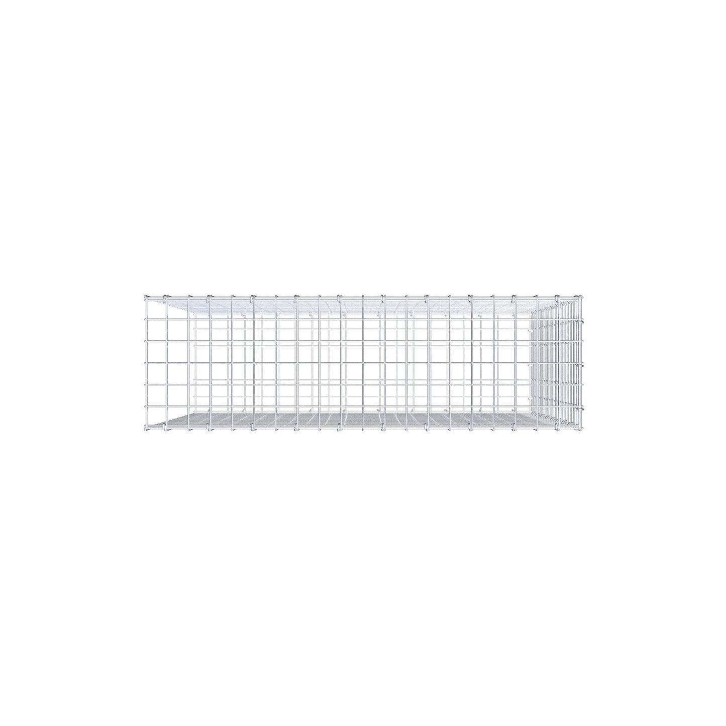 Gabbione aggiuntivo di tipo 2 100 cm x 90 cm x 30 cm (L x H x P), maglia 5 cm x 5 cm, anello a C