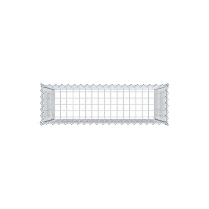 Anbaugabione Typ 3 100 cm x 80 cm x 30 cm (L x H x T), Maschenweite 5 cm x 5 cm, Spirale