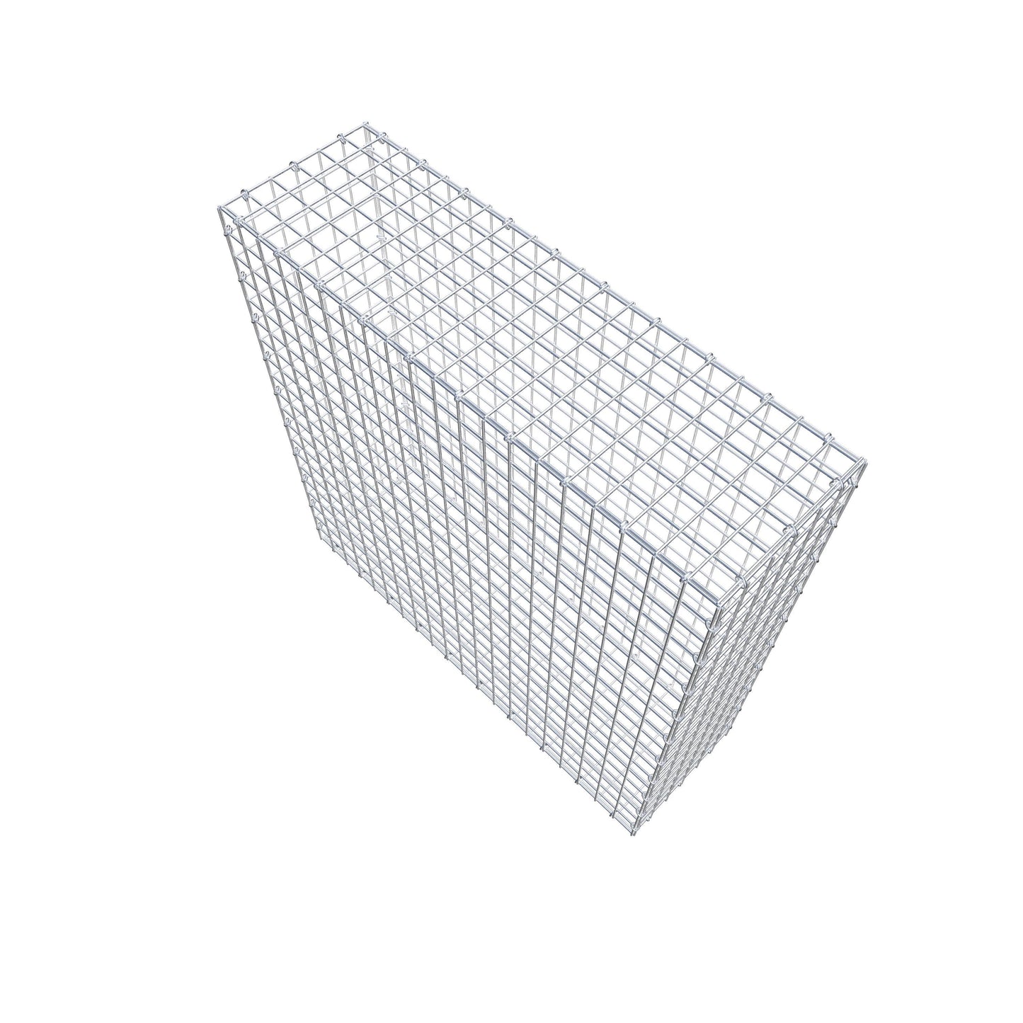 Gabião 100 cm x 100 cm x 30 cm (C x A x P), malhagem 5 cm x 5 cm, anel C