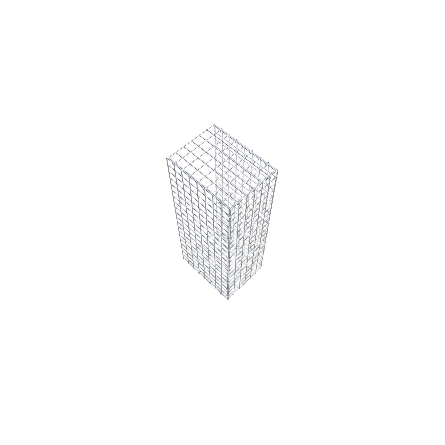Gavión acoplable tipo 2 100 cm x 40 cm x 30 cm (L x A x P), malla 5 cm x 5 cm, anillo en C