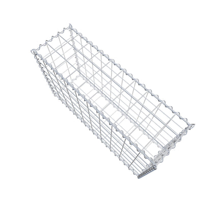 Gabion 100 cm x 60 cm x 30 cm (L x H x D), maskestørrelse 10 cm x 10 cm, spiral