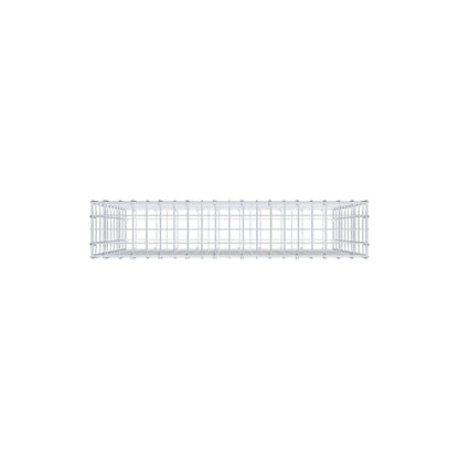 Gabion 100 cm x 100 cm x 20 cm (L x H x D), maskestørrelse 5 cm x 10 cm, C-ring
