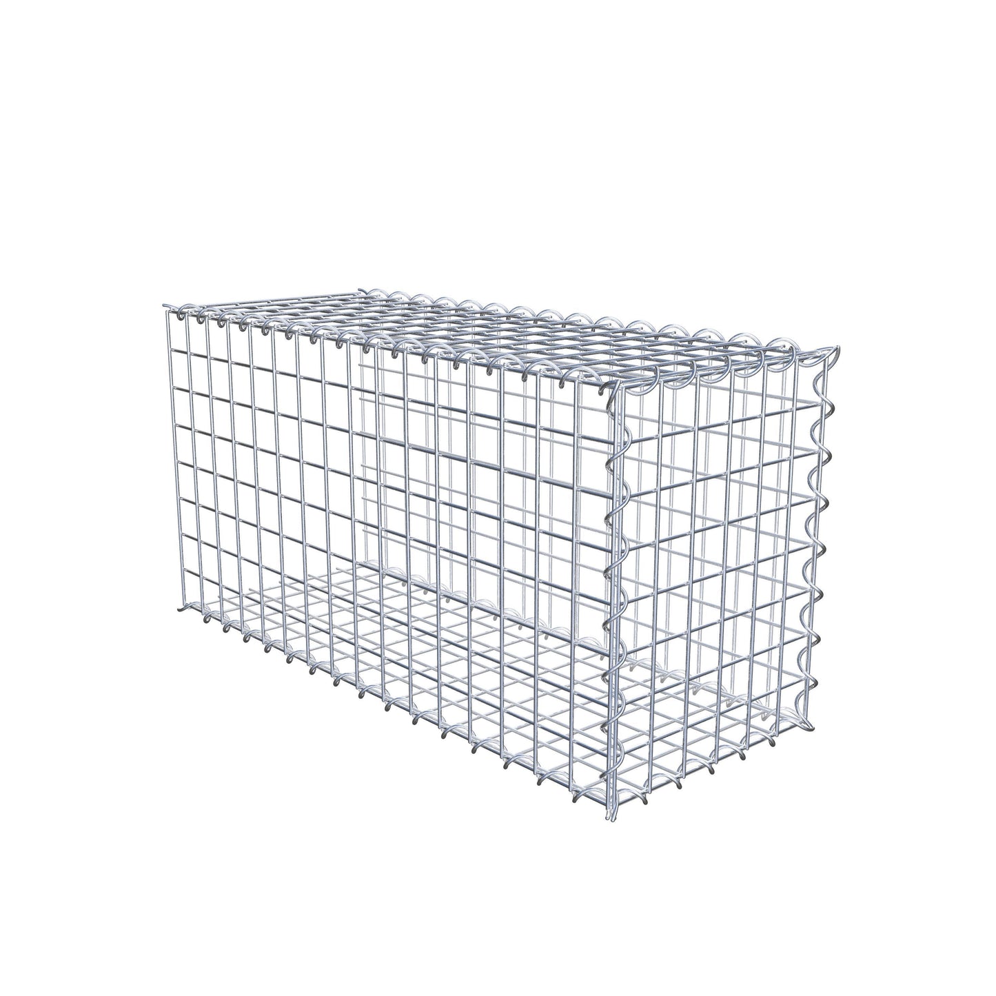 Gavión complementario tipo 2 80 cm x 40 cm x 30 cm (L x A x P), malla 5 cm x 5 cm, espiral