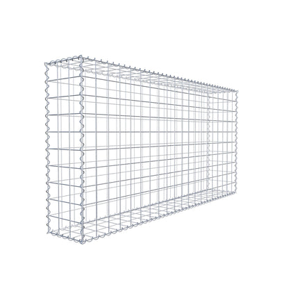 Gavión 200 cm x 100 cm x 30 cm (largo x alto x fondo), malla 10 cm x 10 cm, en espiral