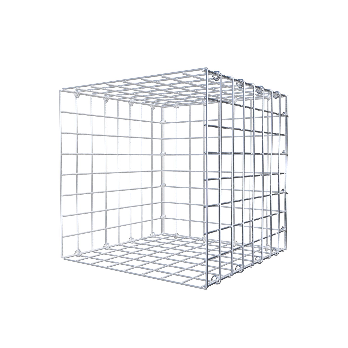 Anbaugabione Typ 2 40 cm x 40 cm x 40 cm (L x H x T), Maschenweite 5 cm x 5 cm, C-Ring