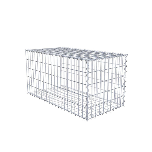 Gavión complementario tipo 2 100 cm x 50 cm x 50 cm (L x A x P), malla 5 cm x 10 cm, espiral
