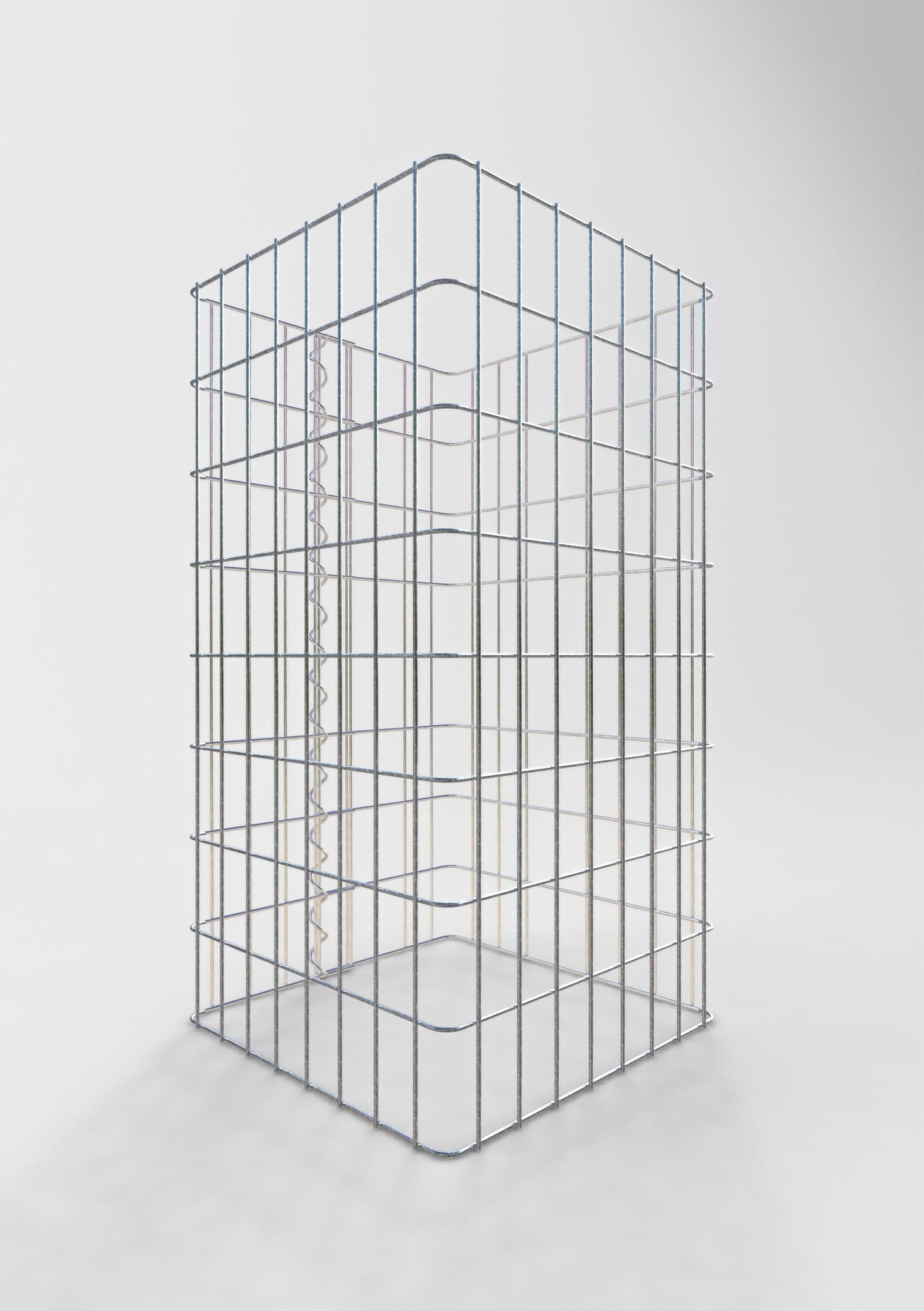 Colonna di gabbioni, angolare 42 cm x 42 cm, alta 80 cm, MW 5 cm x 10 cm