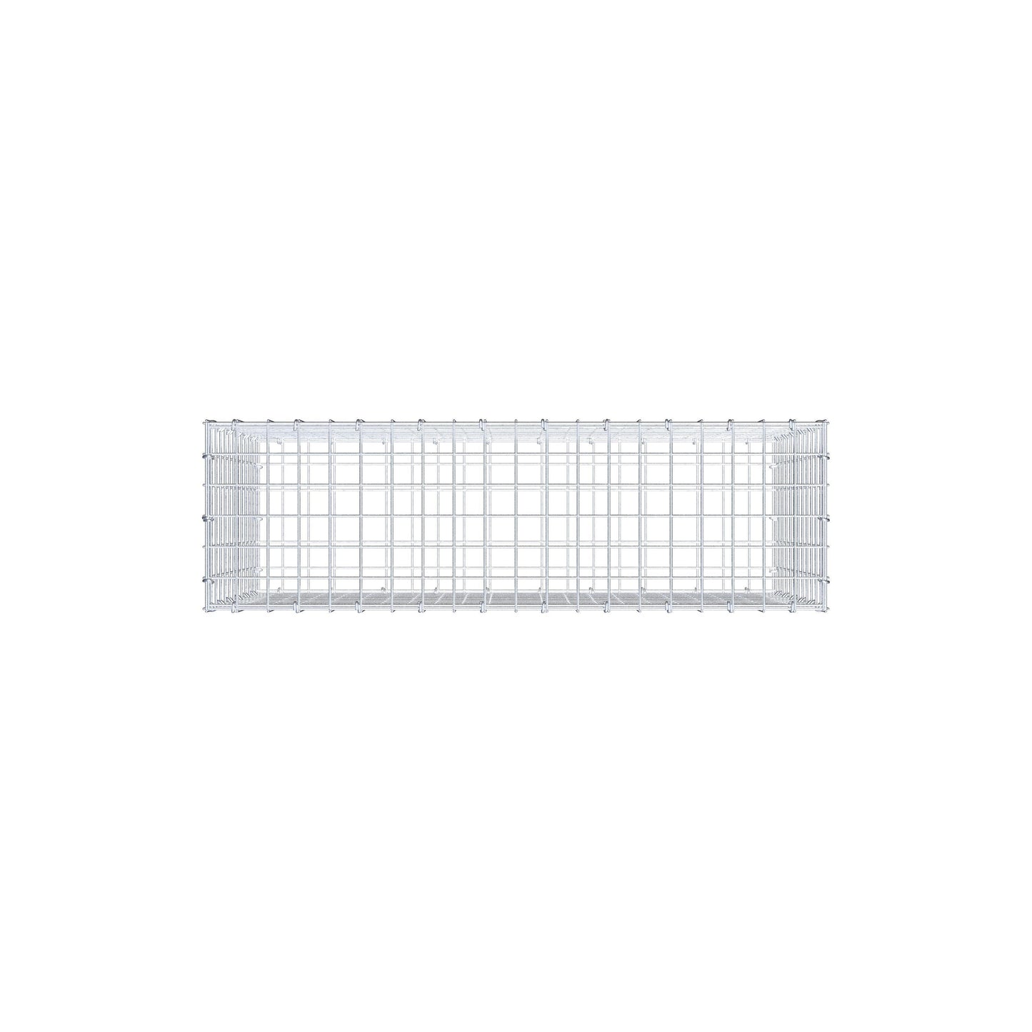 Gavión 100 cm x 60 cm x 30 cm (L x A x P), luz de malla 5 cm x 5 cm, anillo en C