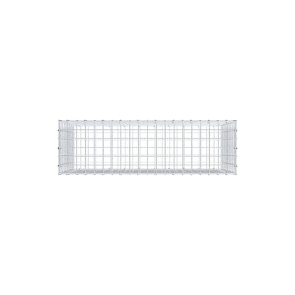 Gavión 100 cm x 60 cm x 30 cm (L x A x P), luz de malla 5 cm x 5 cm, anillo en C