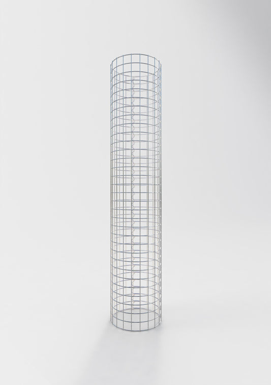 Colonna gabbionata rotonda 32 cm di diametro, 160 cm di altezza, maglia 5 cm x 5 cm