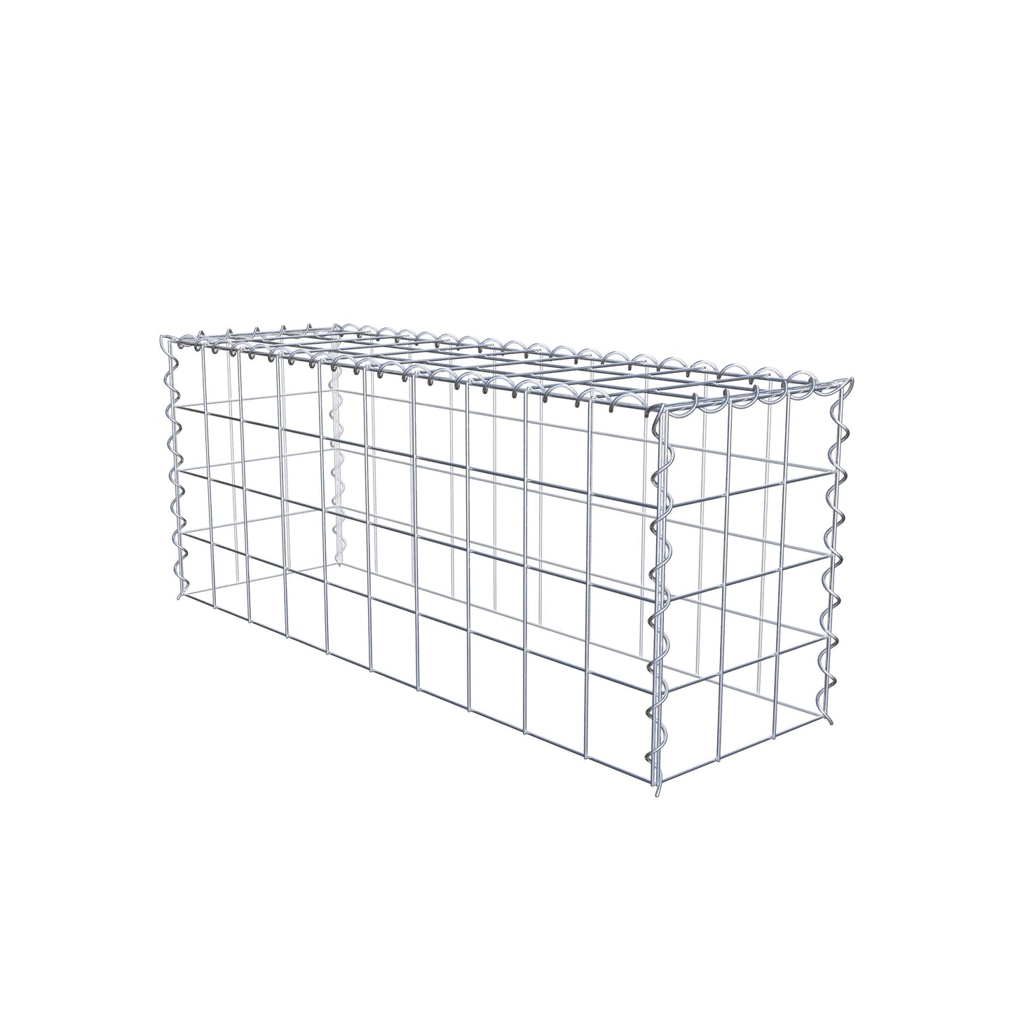Anbaugabione Typ 3 100 cm x 40 cm x 30 cm (L x H x T), Maschenweite 10 cm x 10 cm, Spirale