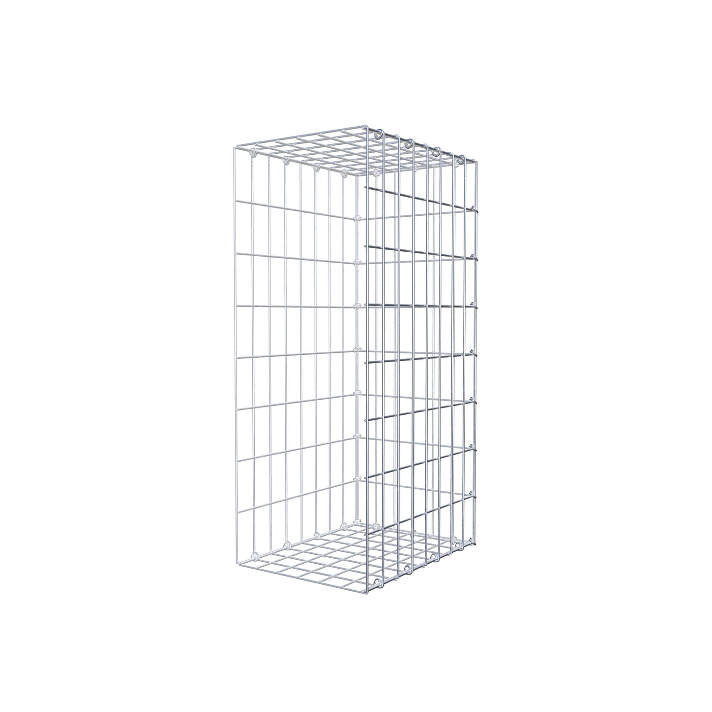 Fourche rapportée type 2 80 cm x 40 cm x 30 cm, mailles 5 cm x 10 cm, anneau en C