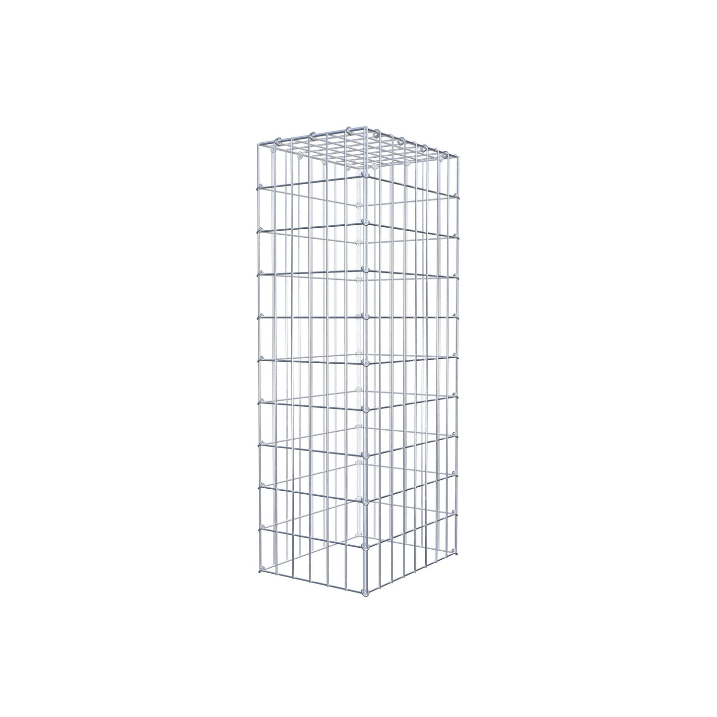 Gabião Tipo 3 100 cm x 40 cm x 30 cm (C x A x P), malhagem 5 cm x 10 cm, anel C