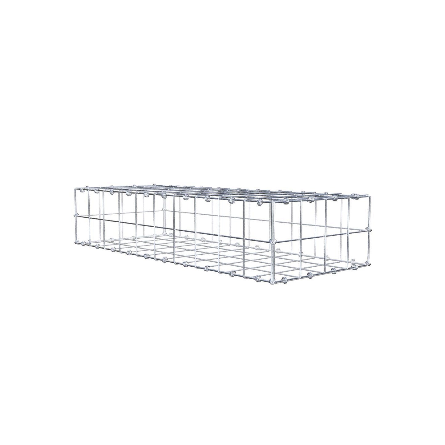 Gabion 100 cm x 20 cm x 40 cm (L x H x D), mesh size 10 x 10 cm, spiral ring