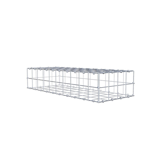 Gabion 100 cm x 20 cm x 40 cm (L x H x D), mesh size 10 x 10 cm, spiral ring