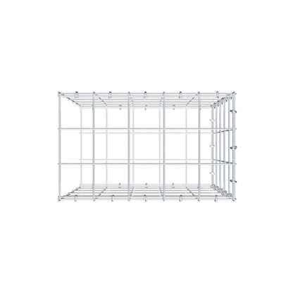 Gavión complementario de tipo 2 50 cm x 50 cm x 30 cm (L x A x P), malla 10 cm x 10 cm, anillo en C