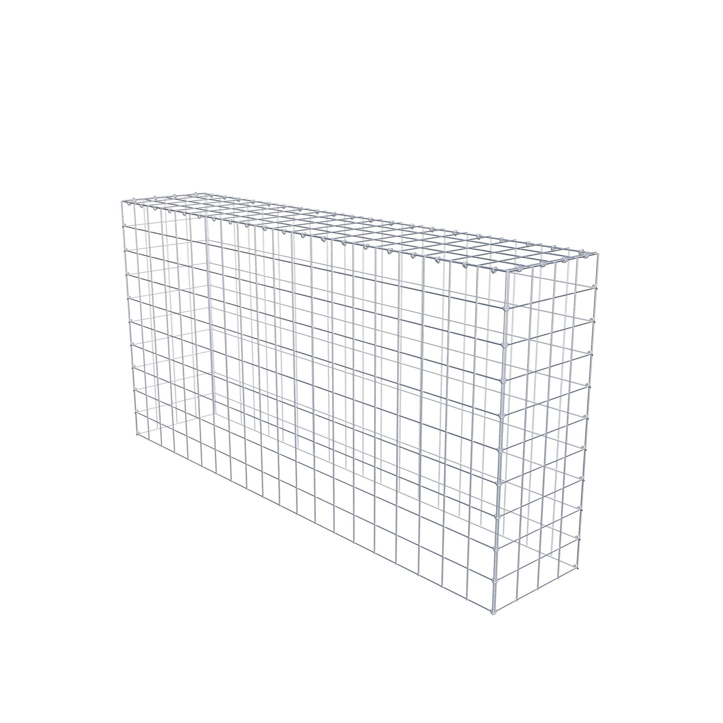 Gabião Tipo 3 200 cm x 100 cm x 40 cm (C x A x P), malhagem 10 cm x 10 cm, anel C