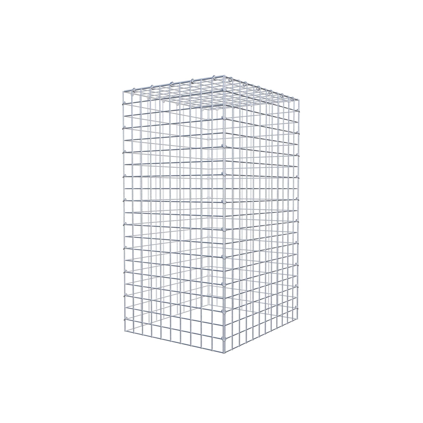 Gavión complementario de tipo 3 100 cm x 60 cm x 50 cm (L x A x P), malla 5 cm x 5 cm, anillo en C
