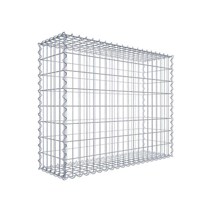 2er Set Gabionen 100 cm x 80 cm x 30 cm (L x H x T), Maschenweite 5 x 10 cm, Spirale