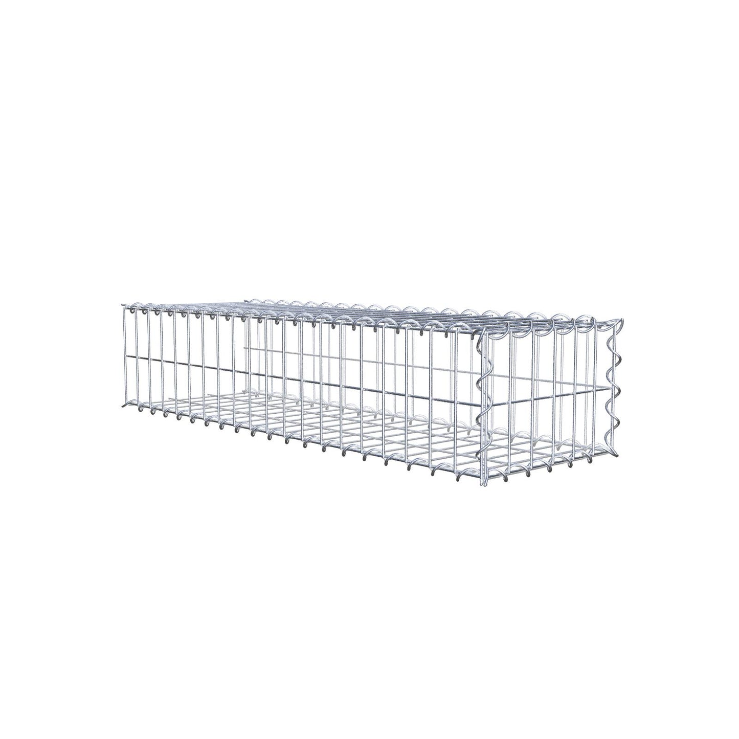 Grown-on gabion type 2 100 cm x 20 cm x 30 cm (L x H x D), mesh size 5 cm x 10 cm, spiral