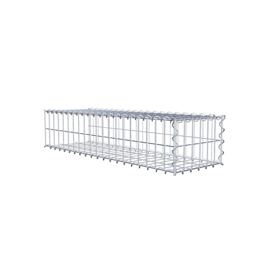 Gabion rapporté type 2 100 cm x 20 cm x 30 cm (L x H x P), mailles 5 cm x 10 cm, spirale