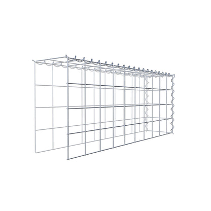 Opvokset gabion type 4 100 cm x 40 cm x 20 cm (L x H x D), maskestørrelse 10 cm x 10 cm, spiral