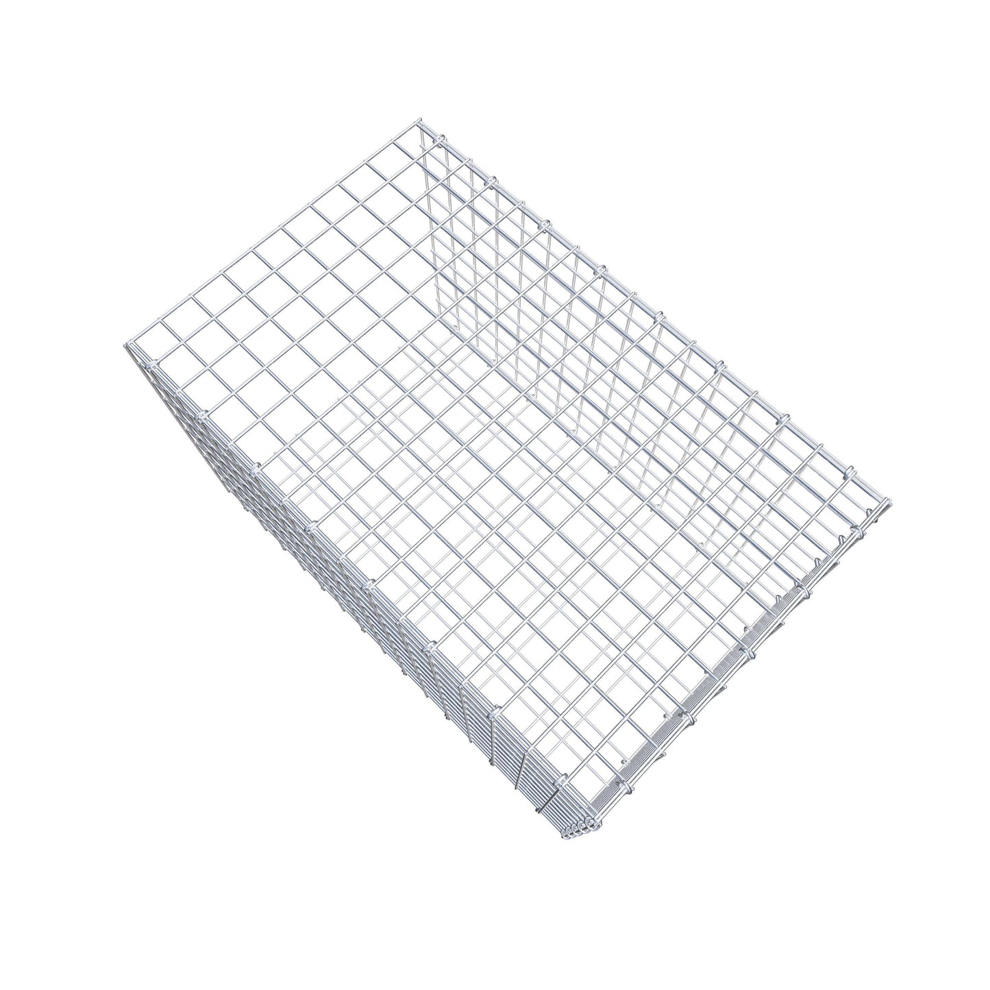 Monteret gabion type 2 80 cm x 50 cm x 50 cm (L x H x D), maskestørrelse 5 cm x 5 cm, C-ring