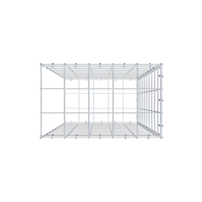 Gabbione aggiuntivo di tipo 2 100 cm x 50 cm x 30 cm (L x H x P), maglia 10 cm x 10 cm, anello a C