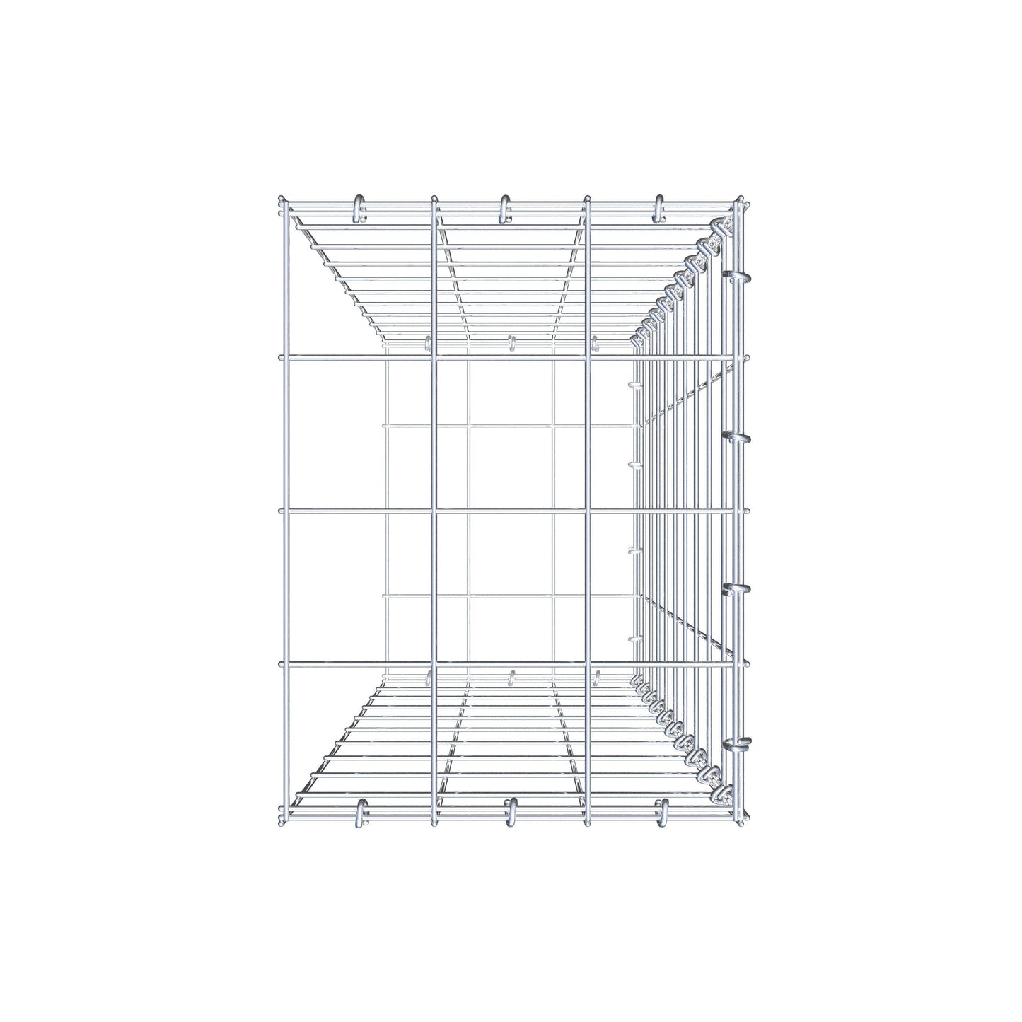 Gabião Tipo 2 100 cm x 30 cm x 40 cm (C x A x P), malhagem 10 cm x 10 cm, anel C