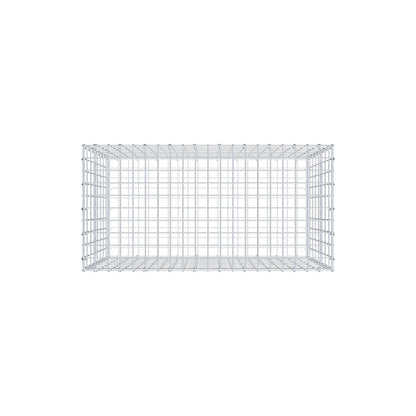 Gabione 100 cm x 80 cm x 50 cm (L x H x T), Maschenweite 5 cm x 10 cm, C-Ring