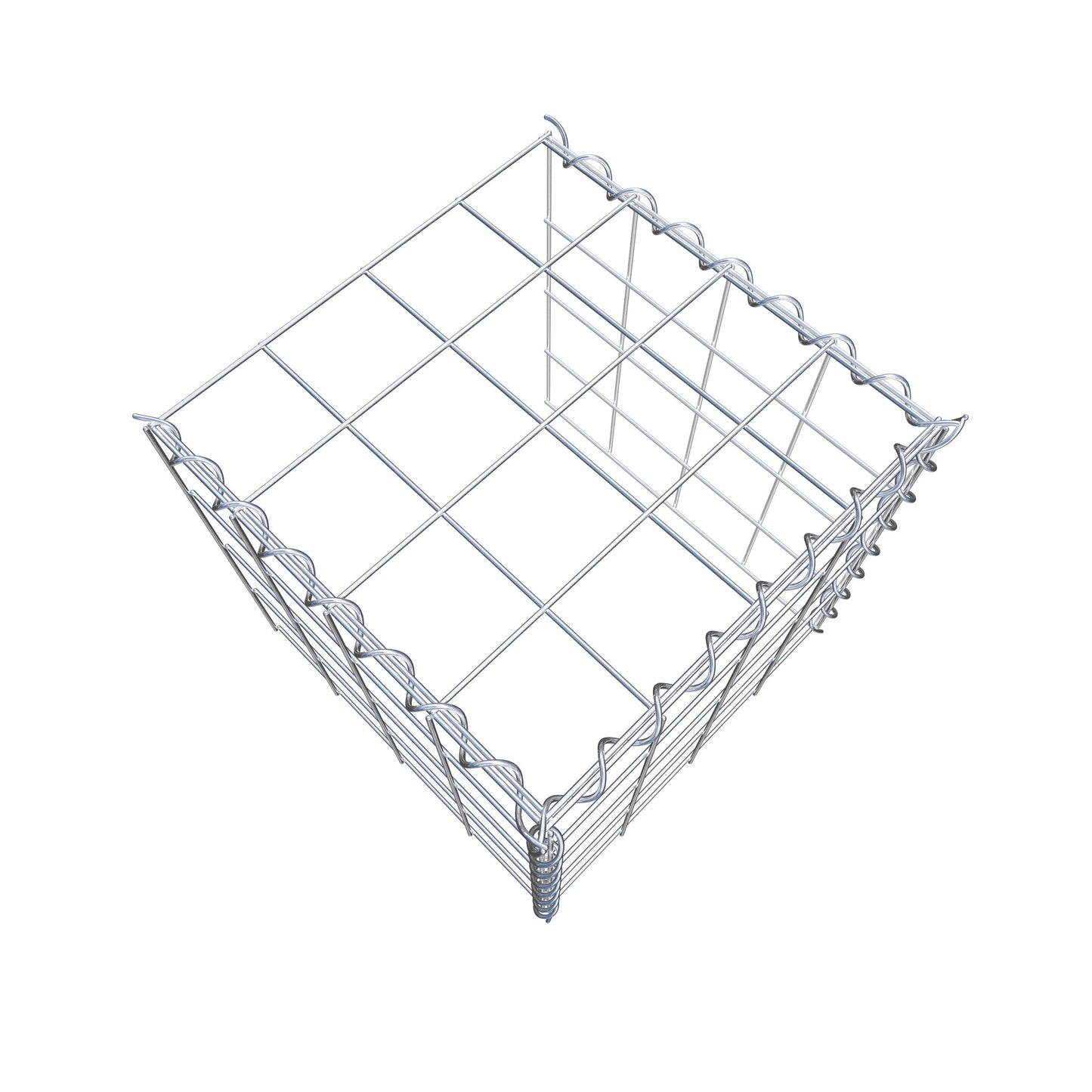 Extra gabion typ 4 40 cm x 40 cm x 40 cm (L x H x D), maskstorlek 10 cm x 10 cm, spiral