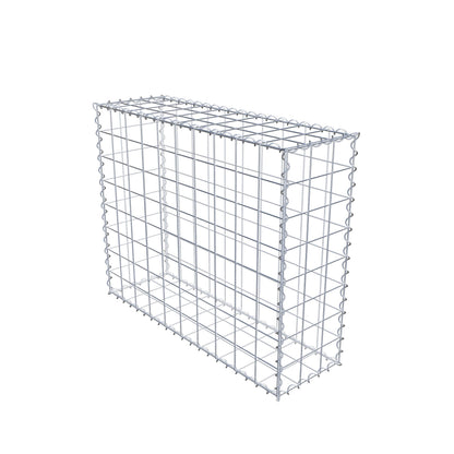 Schanskorf 100 cm x 80 cm x 30 cm (L x H x D), maaswijdte 10 cm x 10 cm, spiraal